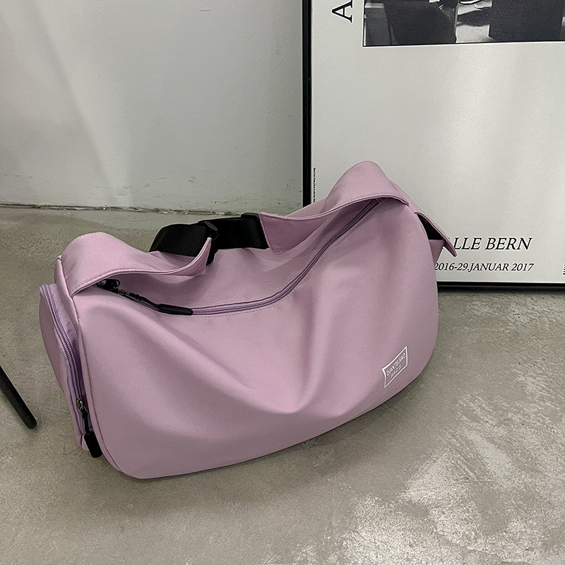 Lightweight Sports Gym Duffel Bag with Shoe Compartment, Crossbody Travel Bag for Weekend Trips
