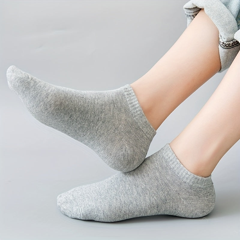 1/5/10/15/30 pair Essential Ankle Socks - 1/5/10/15/30 Pairs, Soft & Lightweight, Low Cut, Women's Stockings & Hosiery