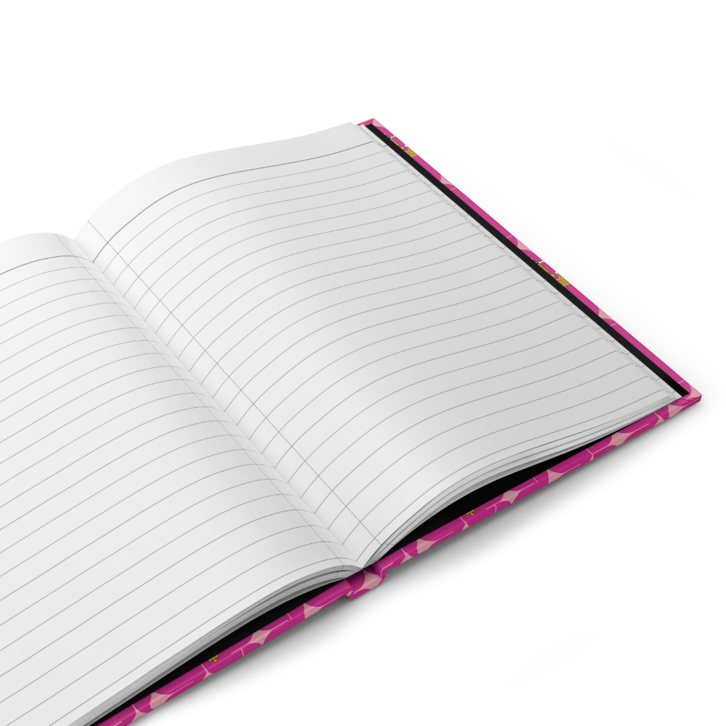 Crown Patterned Hardcover Journal, Royal Notebook, Gift for Her, Inspirational Journal, Stationery Set, Pink Journal