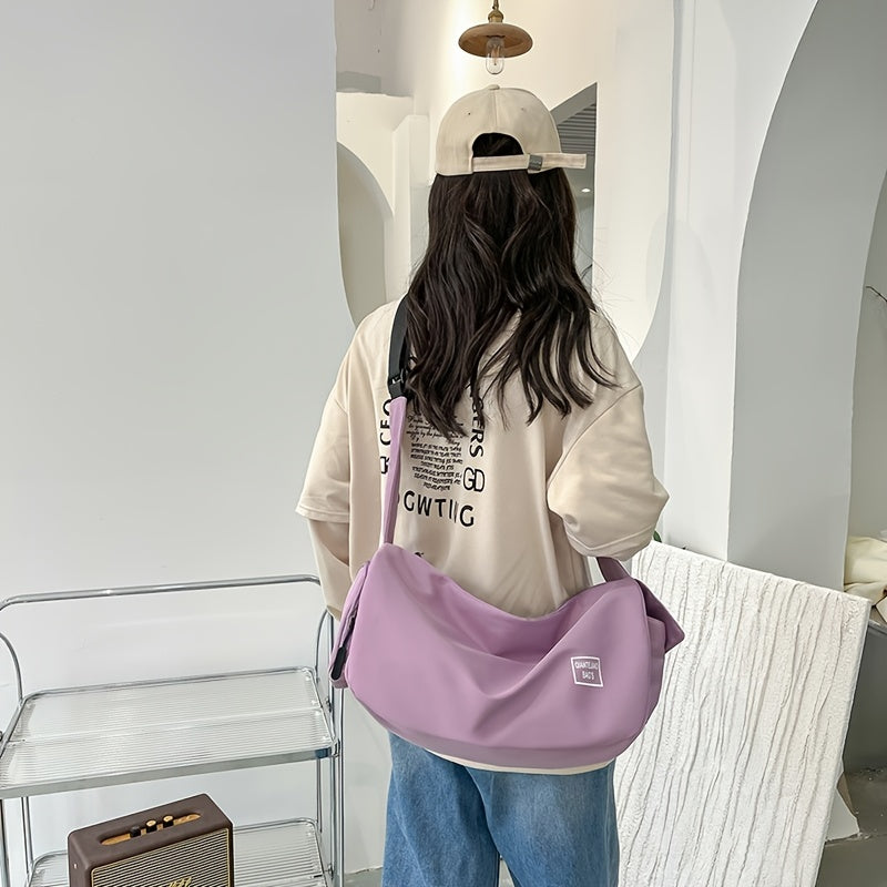 Lightweight Sports Gym Duffel Bag with Shoe Compartment, Crossbody Travel Bag for Weekend Trips