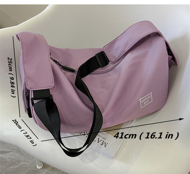 Lightweight Sports Gym Duffel Bag with Shoe Compartment, Crossbody Travel Bag for Weekend Trips