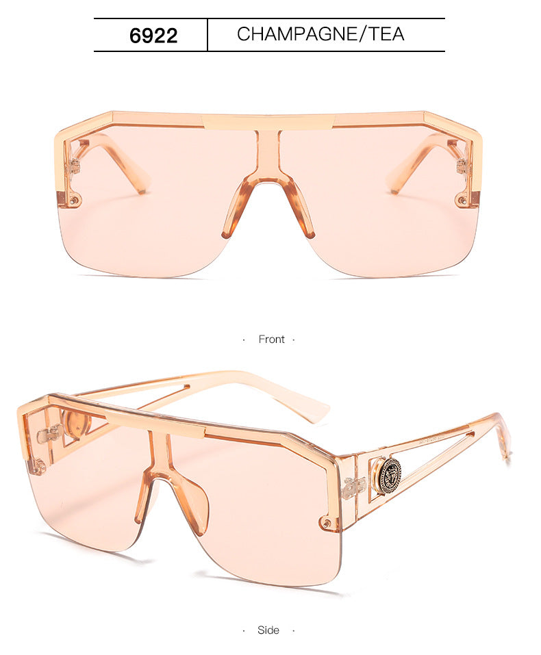 Luxury Oversized Men Sunglasses Brand Designer Sun Glasses For Women Fashion Gradient Square Shades