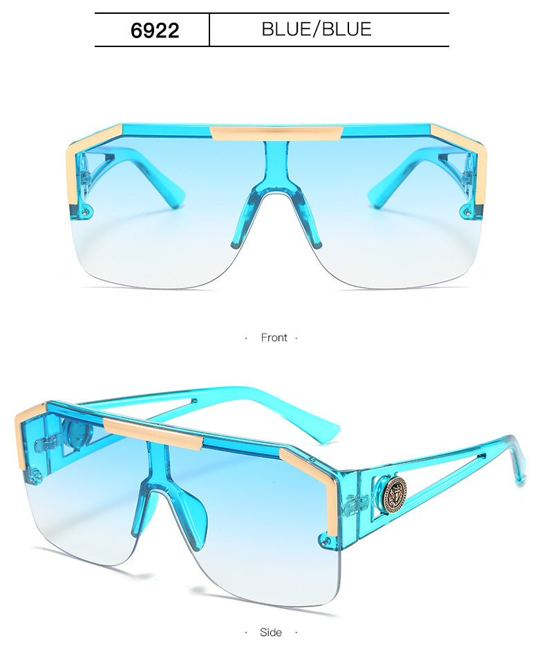 Luxury Oversized Men Sunglasses Brand Designer Sun Glasses For Women Fashion Gradient Square Shades