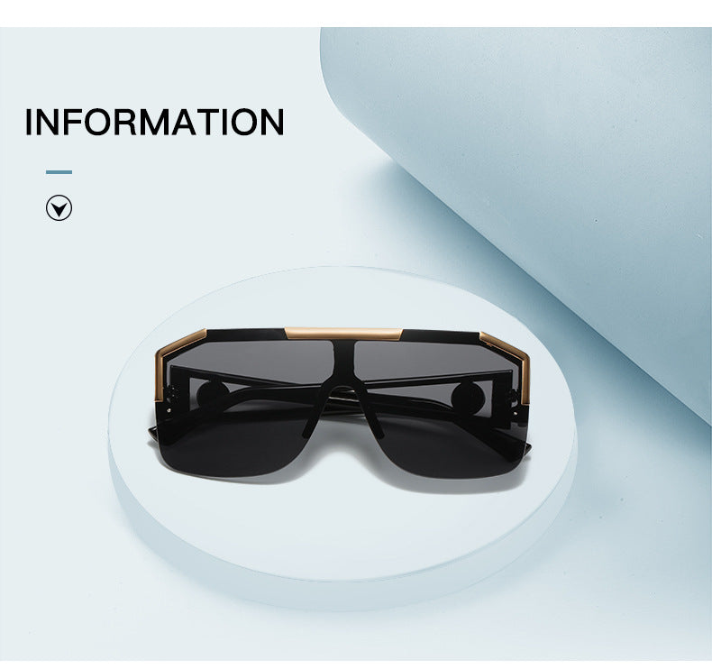 Luxury Oversized Men Sunglasses Brand Designer Sun Glasses For Women Fashion Gradient Square Shades