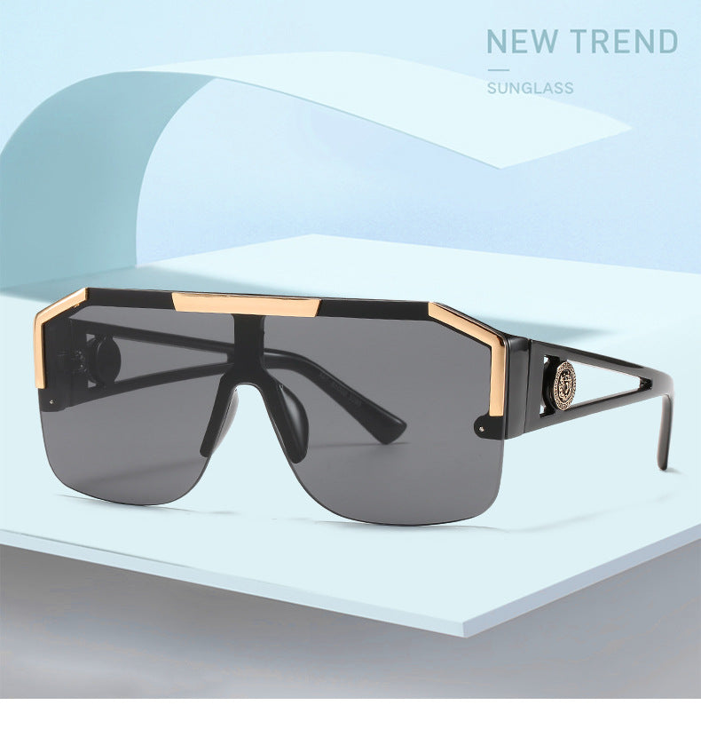 Luxury Oversized Men Sunglasses Brand Designer Sun Glasses For Women Fashion Gradient Square Shades