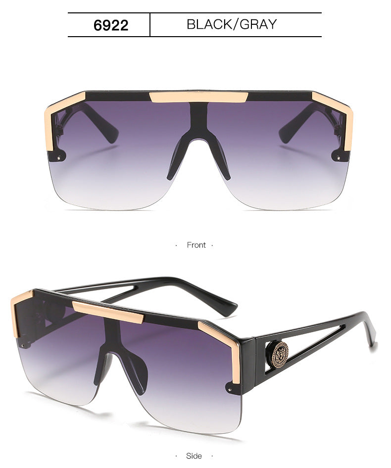 Luxury Oversized Men Sunglasses Brand Designer Sun Glasses For Women Fashion Gradient Square Shades