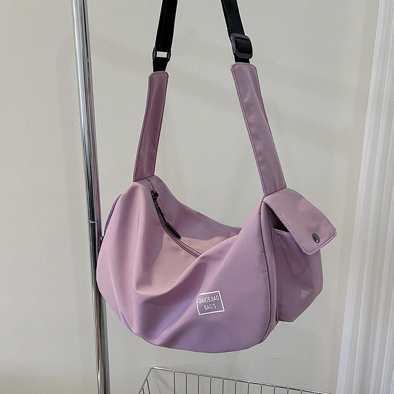 Lightweight Sports Gym Duffel Bag with Shoe Compartment, Crossbody Travel Bag for Weekend Trips