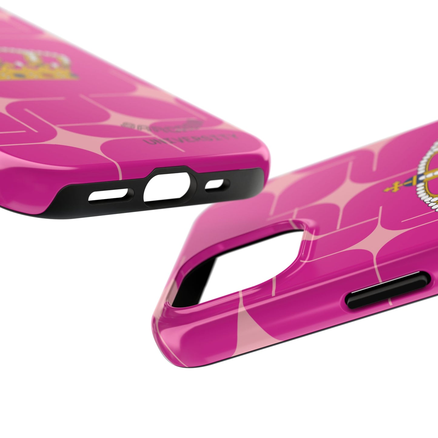 Pink Crown Tough Phone Case, Stylish Phone Cover, Unique Gift, Cute Phone Accessory, Trendy Phone Protector
