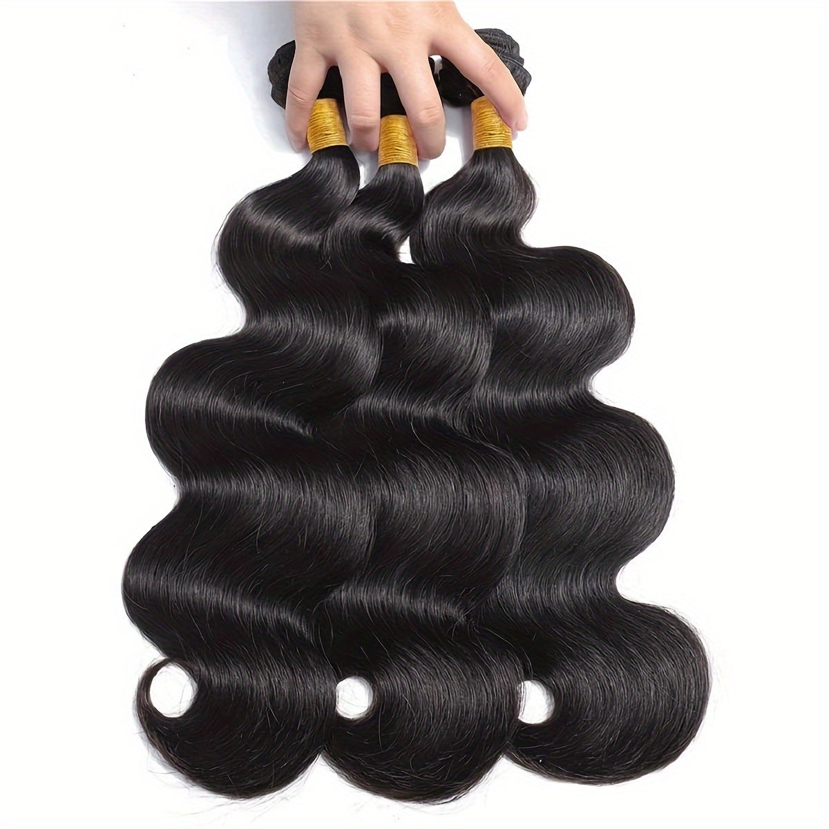 Mother's Day:3pcs Human Hair Extensions Straight Natural Black Human Hair Bundles 10A Weaves 8-30inch for Women