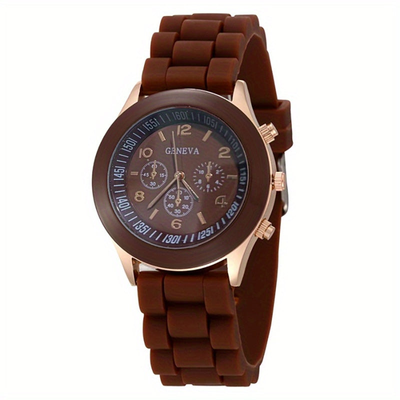Minimalist Silicone Casual Quartz Watch Women Crystal Silicone Watches Wrist Watch