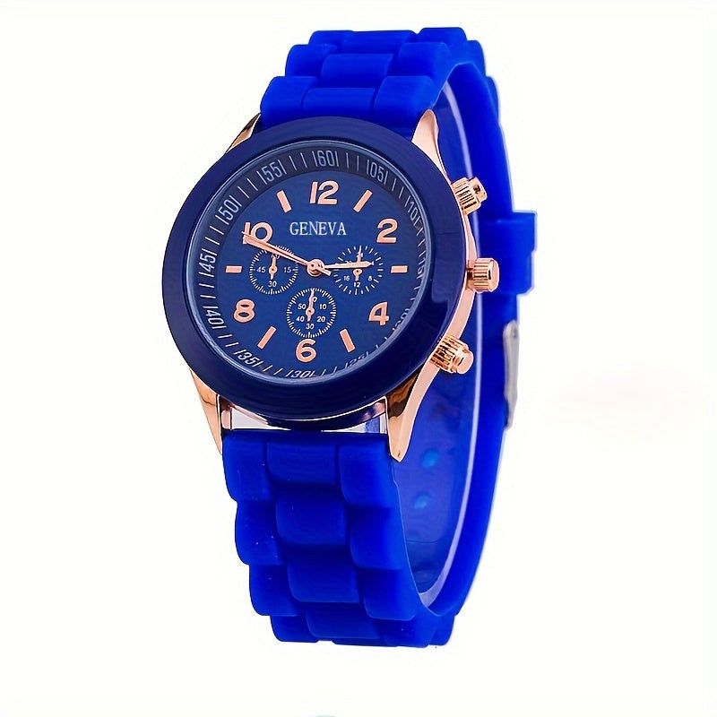 Minimalist Silicone Casual Quartz Watch Women Crystal Silicone Watches Wrist Watch