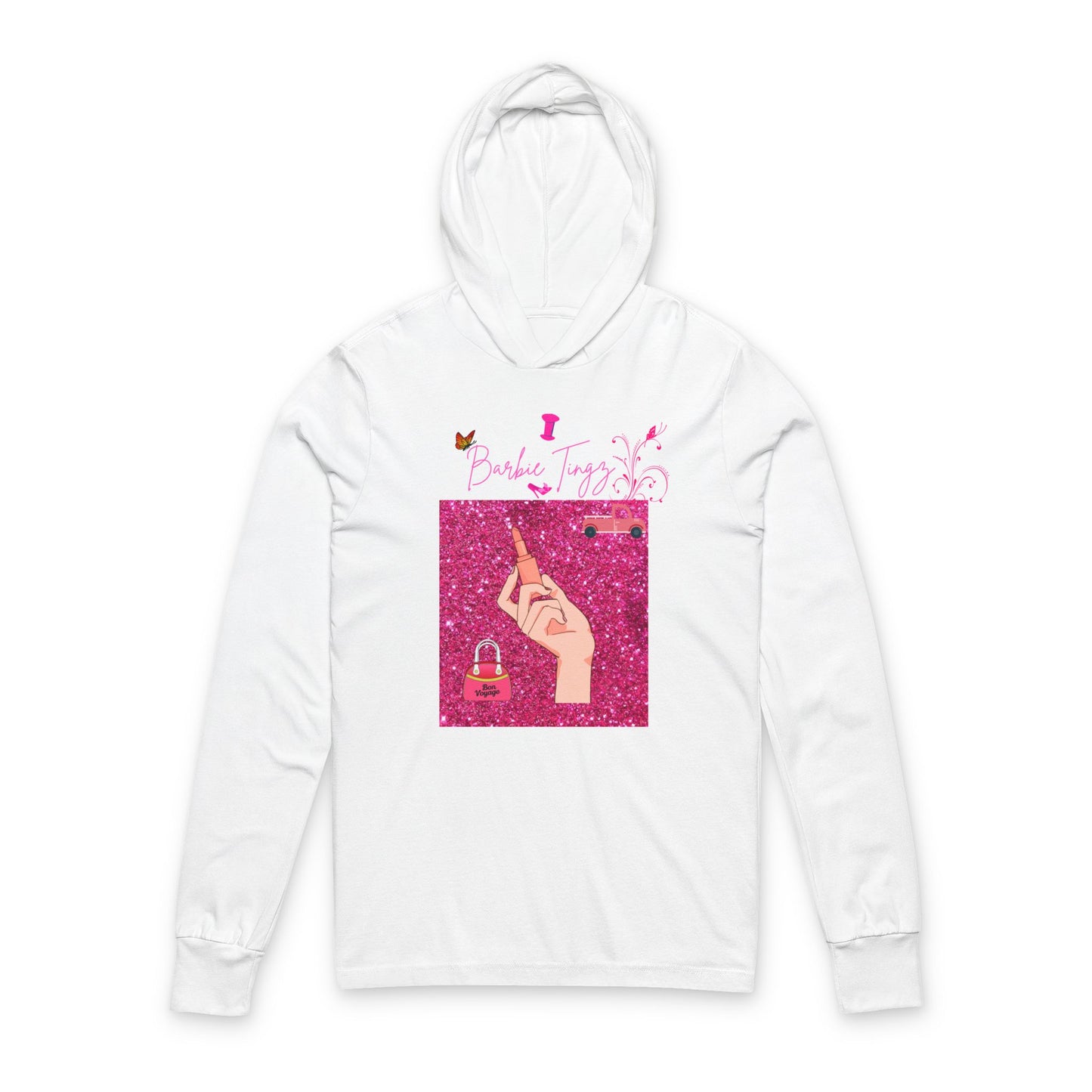 Sparkly Feminist Hoodie, Unisex Hooded Long Sleeve Tee for Women, Gift for Birthdays, International Women's Day, Empowering Fashion