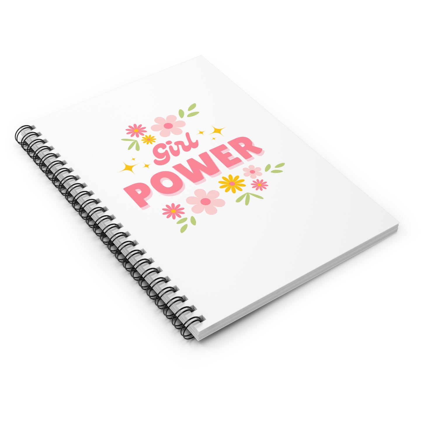 Girl Power Spiral Notebook - Empowering Gift for Students, Journaling, Affirmations, Back to School, Feminist Decor