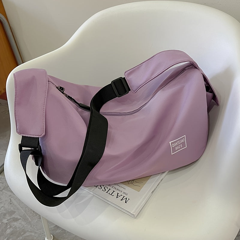 Lightweight Sports Gym Duffel Bag with Shoe Compartment, Crossbody Travel Bag for Weekend Trips