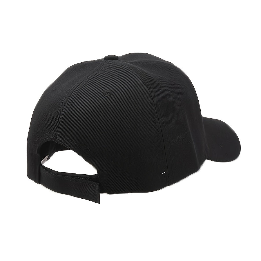 1pc Men&Women's Vintage Simple Solid Adjustable Curved Brim Baseball Cap For Outdoor