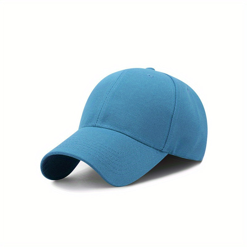 1pc Men&Women's Vintage Simple Solid Adjustable Curved Brim Baseball Cap For Outdoor