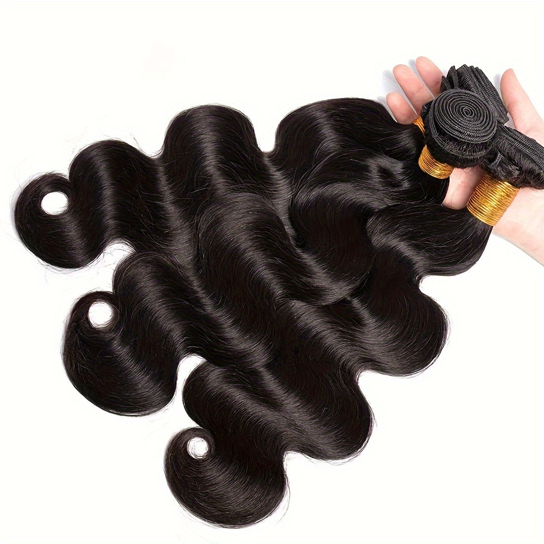 Mother's Day:3pcs Human Hair Extensions Straight Natural Black Human Hair Bundles 10A Weaves 8-30inch for Women