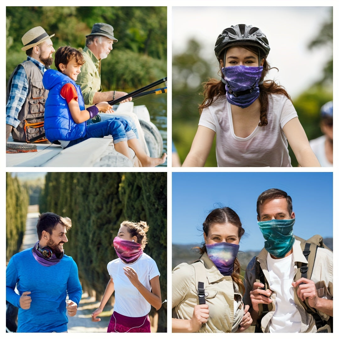 Seamless Sports Scarf with Magic Headband - Breathable, Moisture-Wicking, Quick-Drying Fabric for Outdoor Activities - Stay Protected from Sun, Wind, and Cold while Enjoying Cycling, Running, Hiking, and More