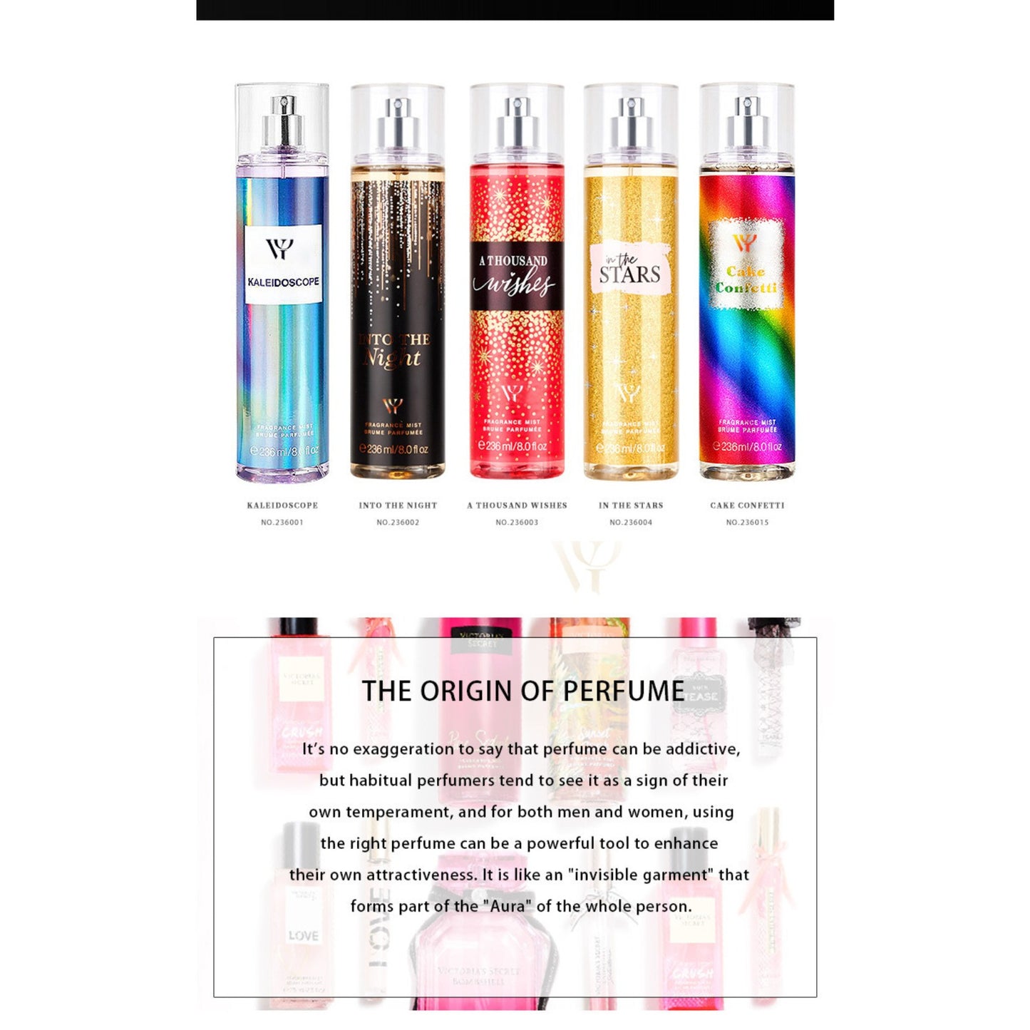 236ml Victoria's Floral Season Body Spray Perfume for Women - Long-lasting Floral and Fruity Fragrance bottle packaging