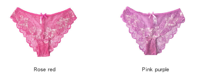 Women's Sexy Lace Panties, Women's Sheer Cutout Lace Bikini Panties