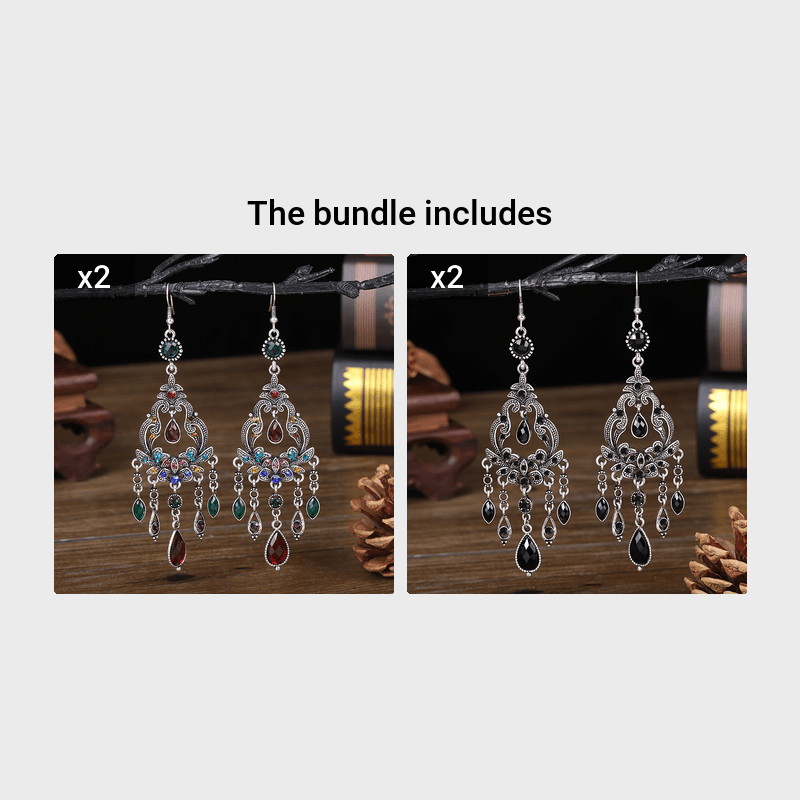 Elegant Vintage Textured Water Drop Earrings | Chic & Lightweight Longline Design | Sophisticated Fashion Accessory