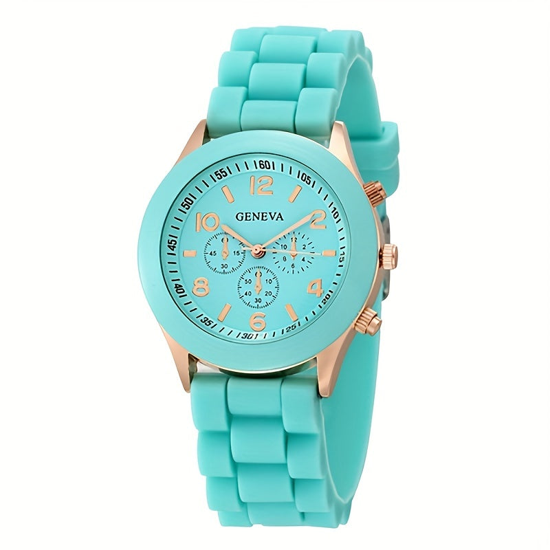 Minimalist Silicone Casual Quartz Watch Women Crystal Silicone Watches Wrist Watch