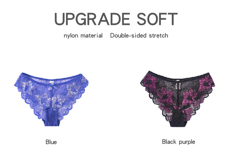 Women's Sexy Lace Panties, Women's Sheer Cutout Lace Bikini Panties