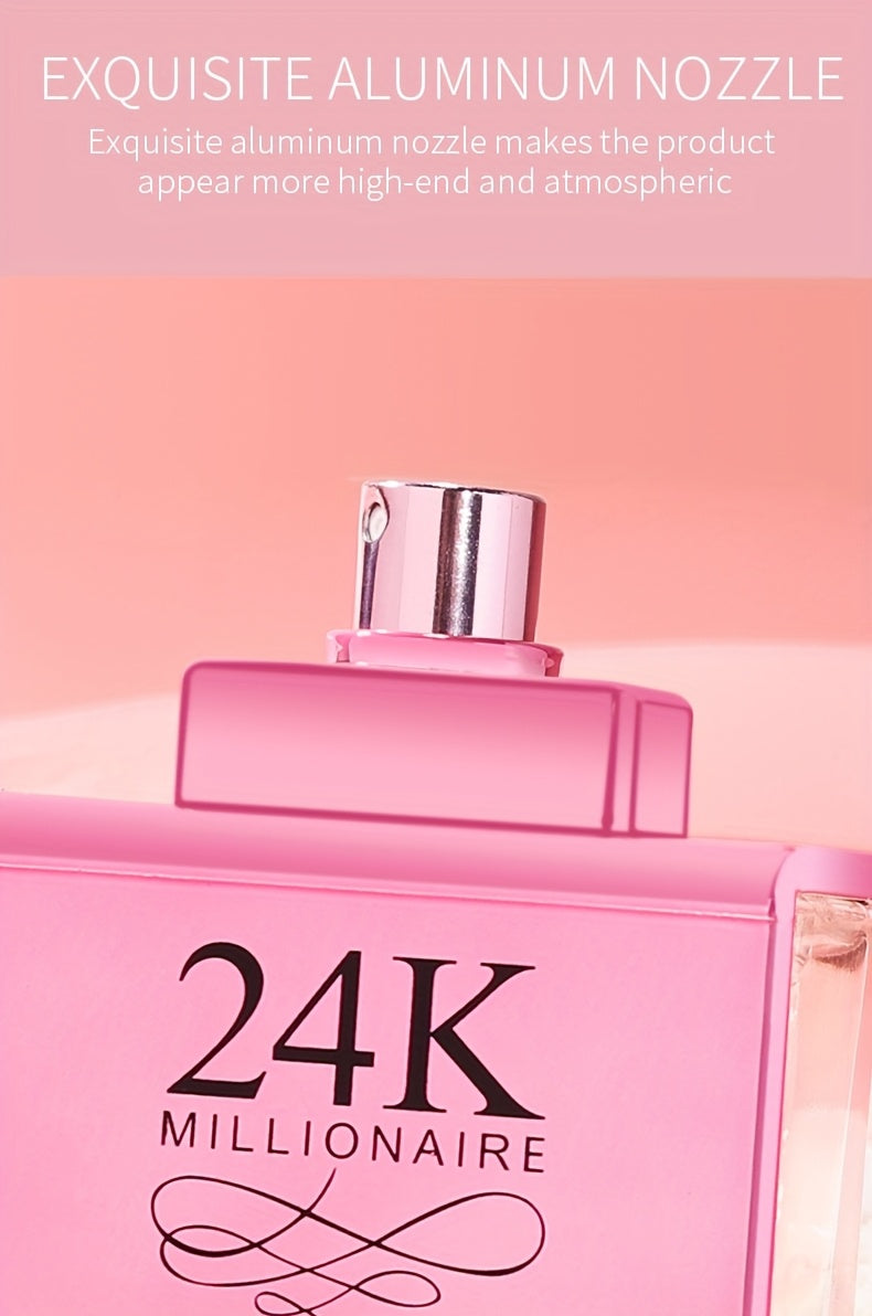 1.7oz Women's Perfume Spray, Long-Lasting Fruity Scent in Pink Bottle, Exudes Charm and Elegance for Any Occasion---The Perfect Gift
