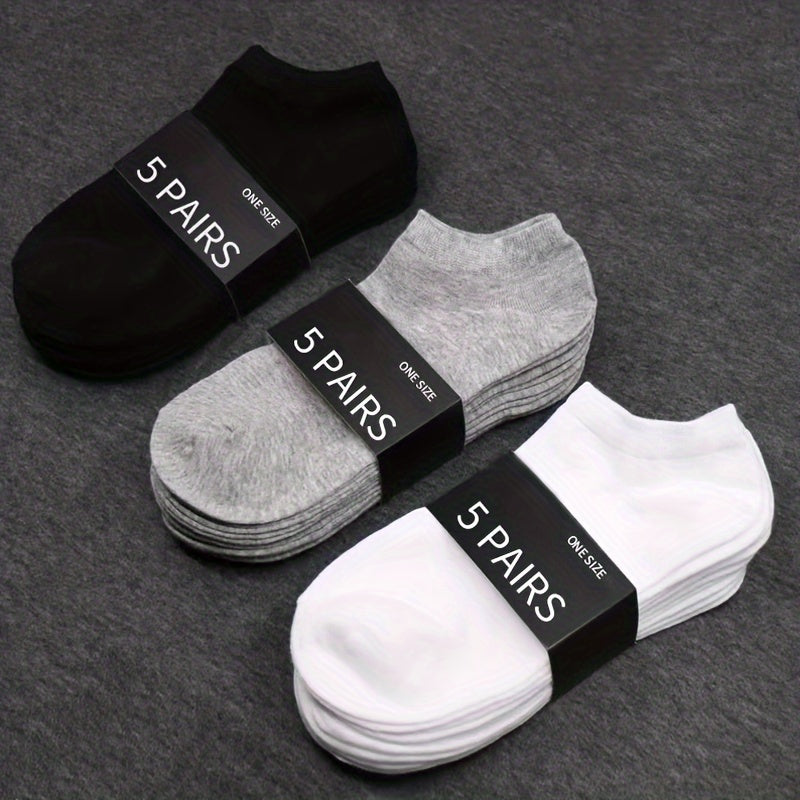 1/5/10/15/30 pair Essential Ankle Socks - 1/5/10/15/30 Pairs, Soft & Lightweight, Low Cut, Women's Stockings & Hosiery
