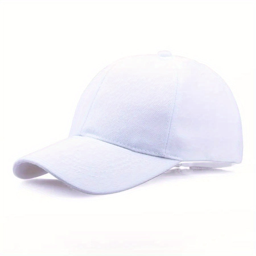 1pc Men&Women's Vintage Simple Solid Adjustable Curved Brim Baseball Cap For Outdoor