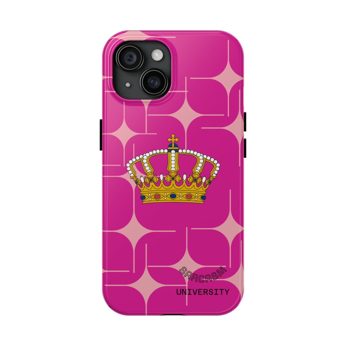 Pink Crown Tough Phone Case, Stylish Phone Cover, Unique Gift, Cute Phone Accessory, Trendy Phone Protector
