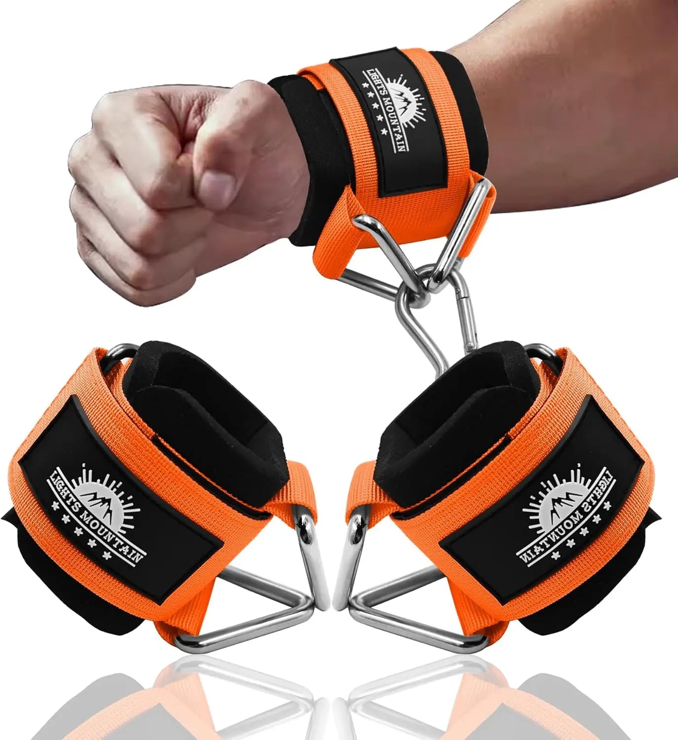 Adjustable Wrist Cuffs Neoprene Padded Straps for Cable Machines Resistant Band Strength Training Fitness Equipment