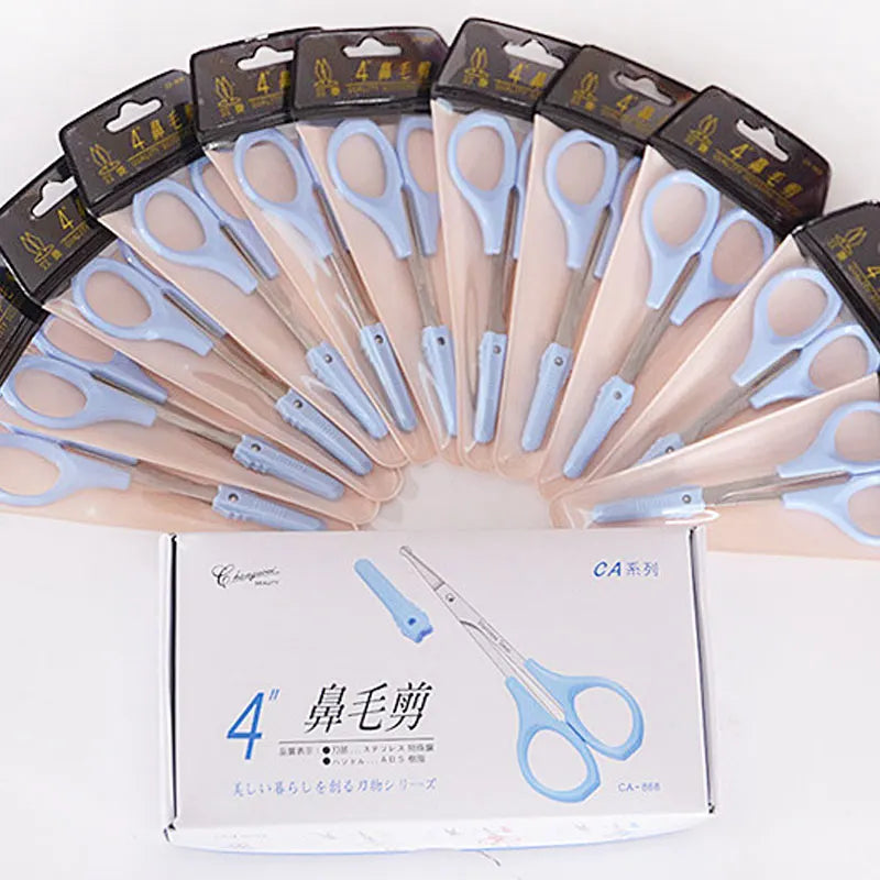 Eyebrow Scissor Makeup Eyelash Trimmer Nose Facial Hair Remover Multifunctional Scissors Stainless Steel Nail Cuticle Tools