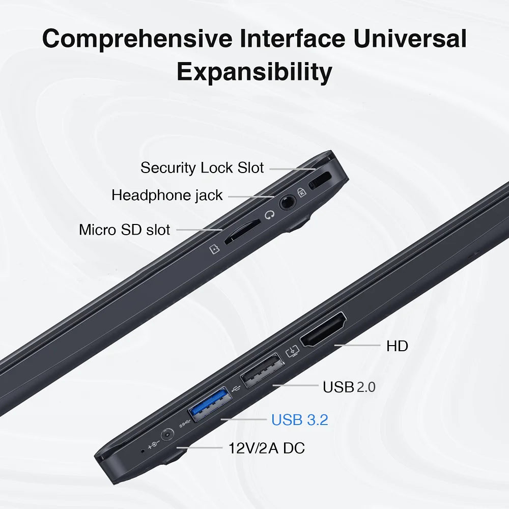 DDP USA Stock Intel N4000 14 Inch 8GB+256GB New Laptop Computer 4800mAH Win11 Pro Business Laptops Cheapest Laptops