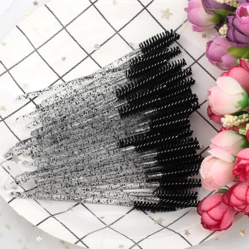 5/25/50 Pcs Eyelash Brushes Makeup Brushes Disposable Mascara Wands Applicator Spoolers Eye Lashes Cosmetic Brush Makeup Tools