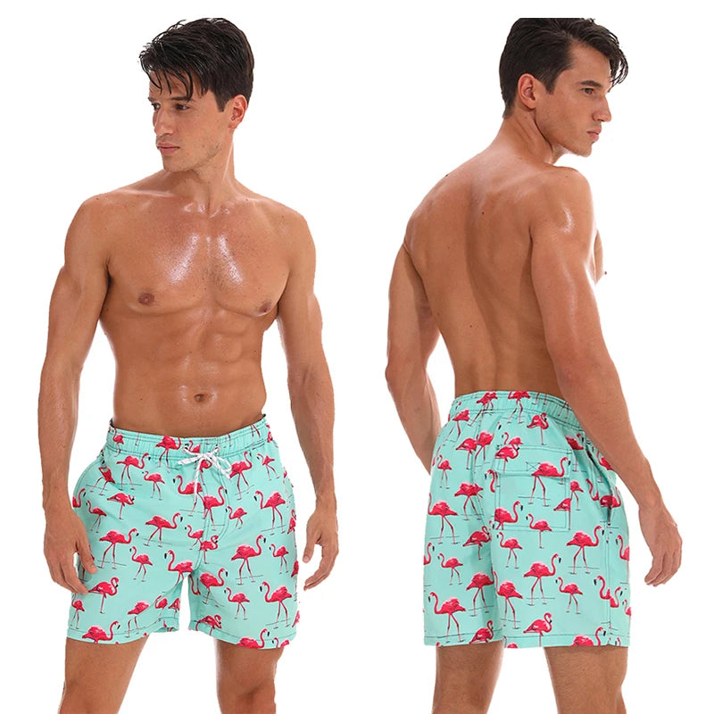 Escatch New Men's Beach Shorts Summer Surf Trunks Plus Size Drawstring Swimwear For Male ESX05 Gym Sportswear Swimsuit