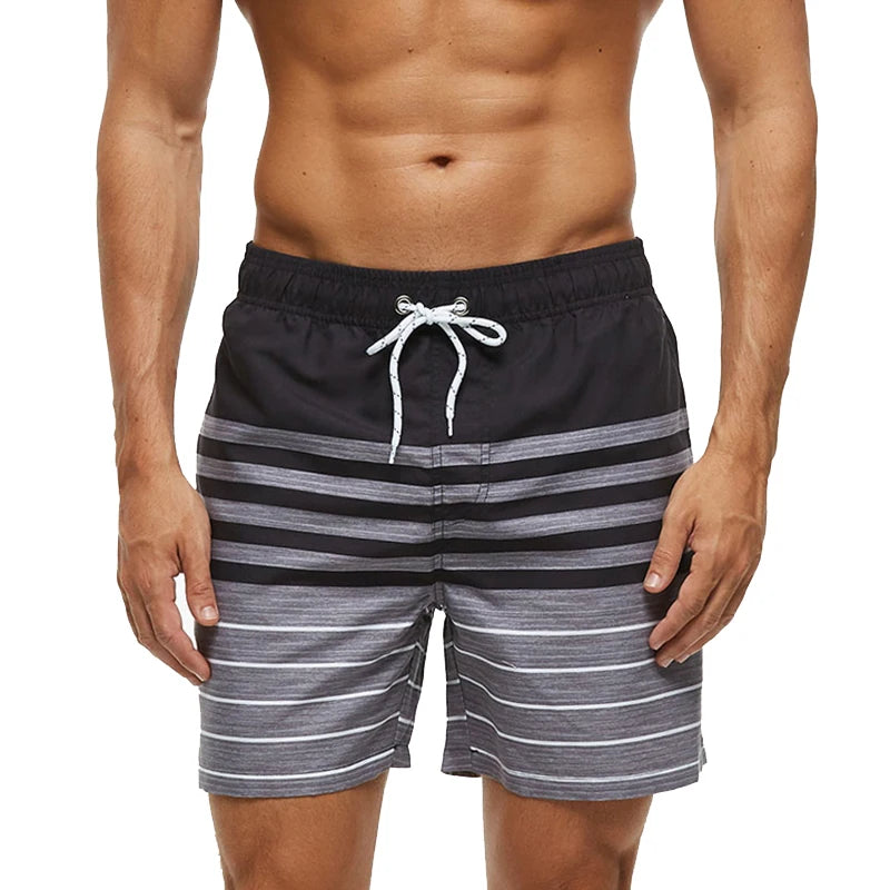 Escatch New Men's Beach Shorts Summer Surf Trunks Plus Size Drawstring Swimwear For Male ESX05 Gym Sportswear Swimsuit