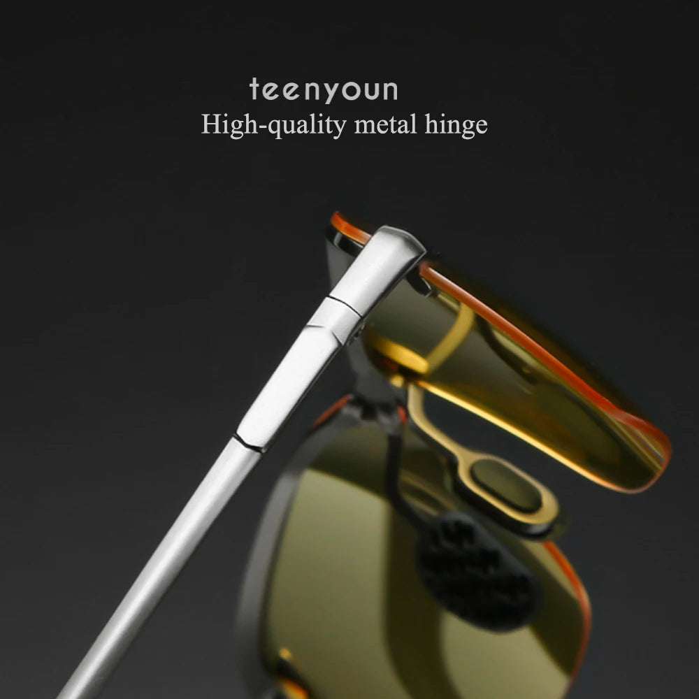 Teenyoun Night Vision Glasses for Driving Risk Reducing Polarized Sunglasses for Men and Women Fishing Eyewear