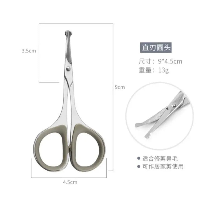 Eyebrow Scissor Makeup Eyelash Trimmer Nose Facial Hair Remover Multifunctional Scissors Stainless Steel Nail Cuticle Tools