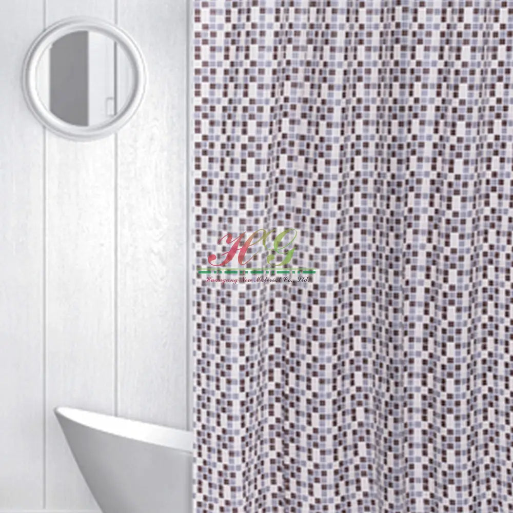 No Tariff PVC Shower Curtain Best Choice for Bathroom Stylish Printed Design Affordable Quality