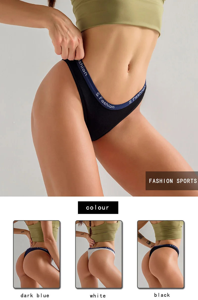 Cotton G-String Thong Sexy Women Panties Seamelss Briefs Sport Underwear Intimate Lingerie Ladies T-back Underpant Female Bikini