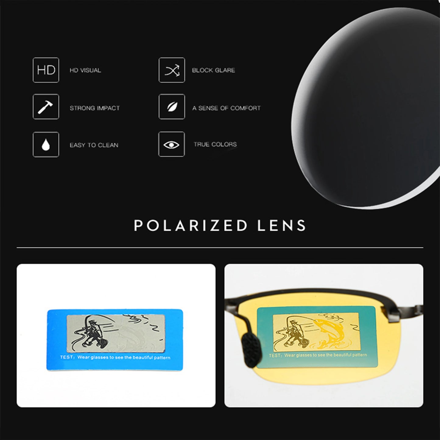 Teenyoun Night Vision Glasses for Driving Risk Reducing Polarized Sunglasses for Men and Women Fishing Eyewear
