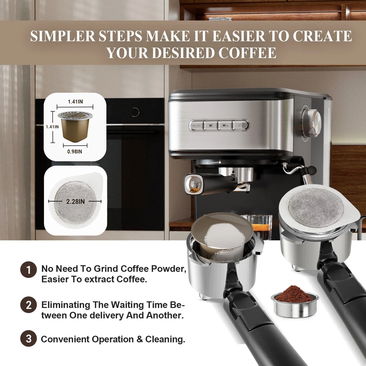For Empstorm Professional Espresso Capsule Coffee Machine Customized Multi-Function Office Device Good Price Electric Home Appli