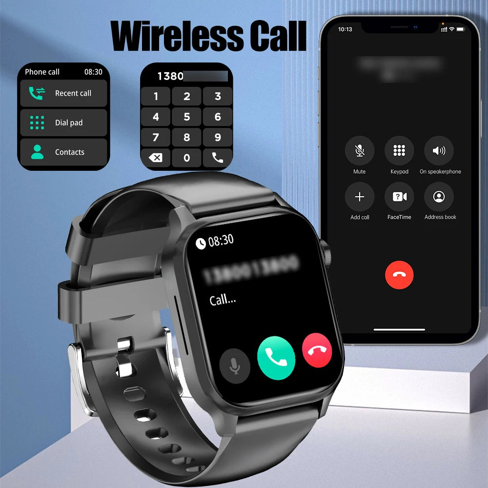 SENBONO G93 New Smart Watch Men Women 1.85'' square Screen Sports Waterproof BT Call Heart Rate Tracker Clock Men SmartWatch