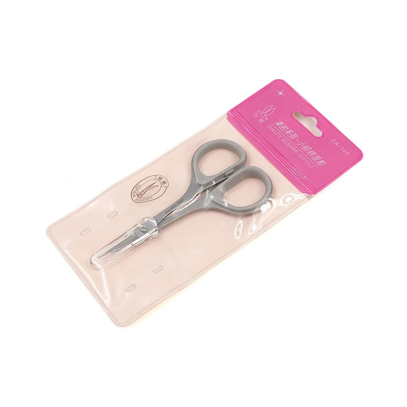 Eyebrow Scissor Makeup Eyelash Trimmer Nose Facial Hair Remover Multifunctional Scissors Stainless Steel Nail Cuticle Tools