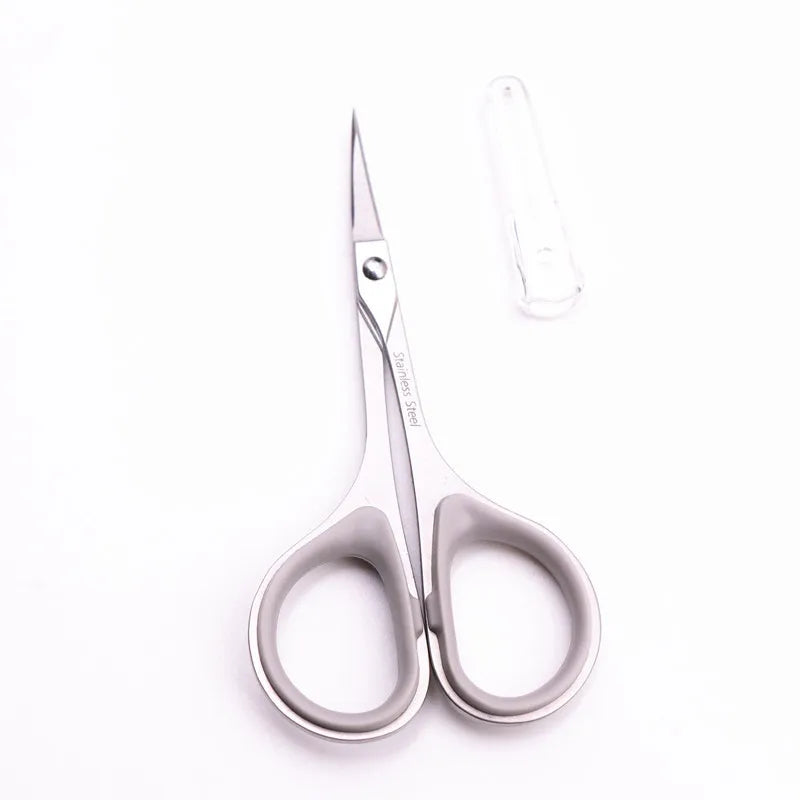 Eyebrow Scissor Makeup Eyelash Trimmer Nose Facial Hair Remover Multifunctional Scissors Stainless Steel Nail Cuticle Tools