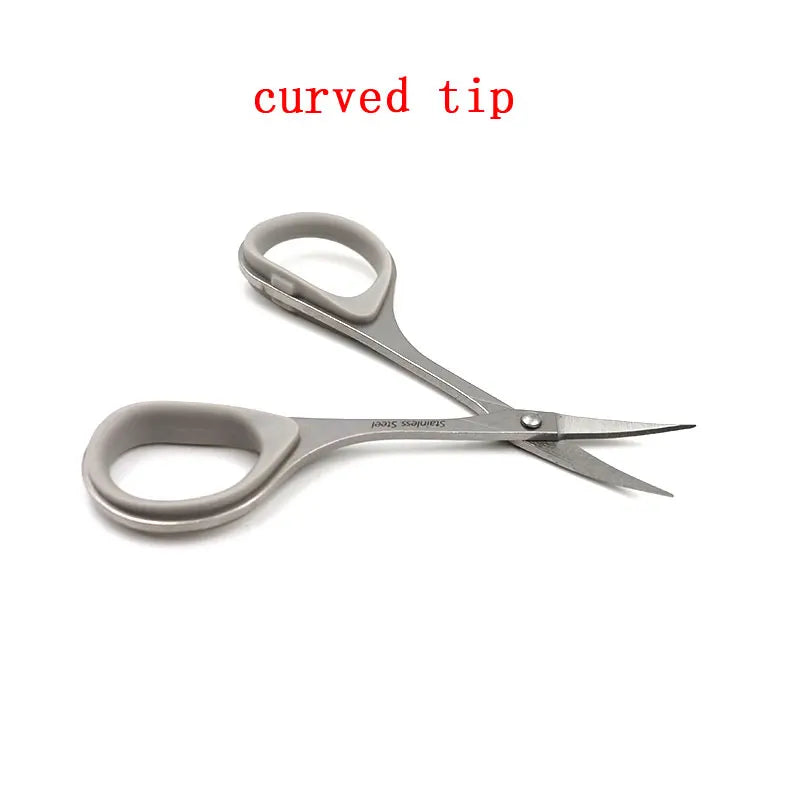 Eyebrow Scissor Makeup Eyelash Trimmer Nose Facial Hair Remover Multifunctional Scissors Stainless Steel Nail Cuticle Tools