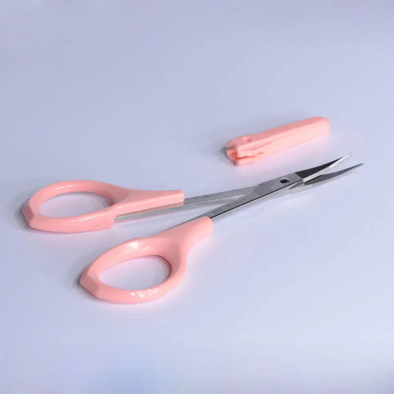 Eyebrow Scissor Makeup Eyelash Trimmer Nose Facial Hair Remover Multifunctional Scissors Stainless Steel Nail Cuticle Tools