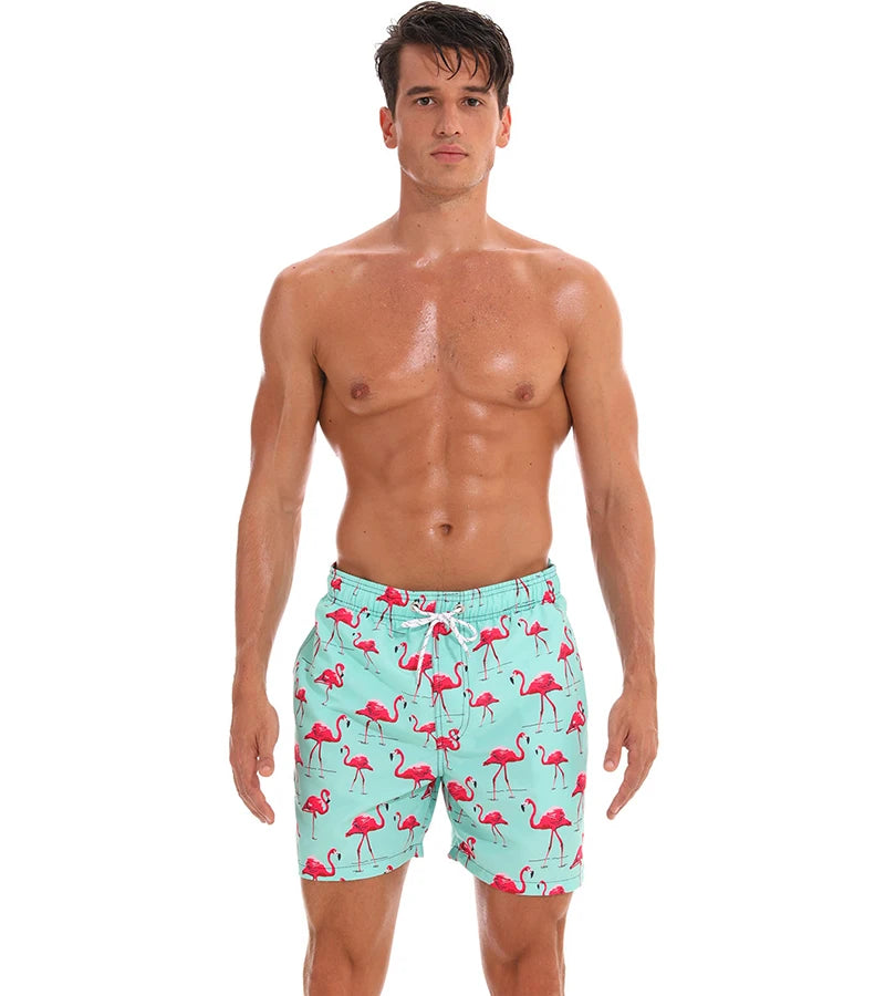Escatch New Men's Beach Shorts Summer Surf Trunks Plus Size Drawstring Swimwear For Male ESX05 Gym Sportswear Swimsuit