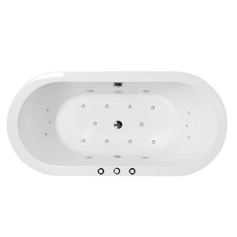 Indoor Massage Bathtub Free Standing Bath Acrylic Hot Spa Bathtubs Modern Style Bathtub for Adults